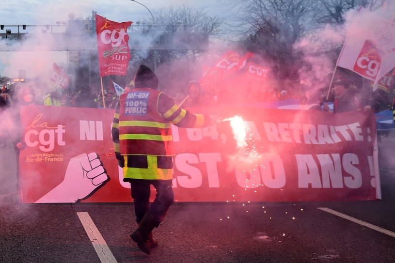 Protest przeciwko reformie emerytalnej, Paryż, 17 marca 2023 /BERTRAND GUAY /AFP