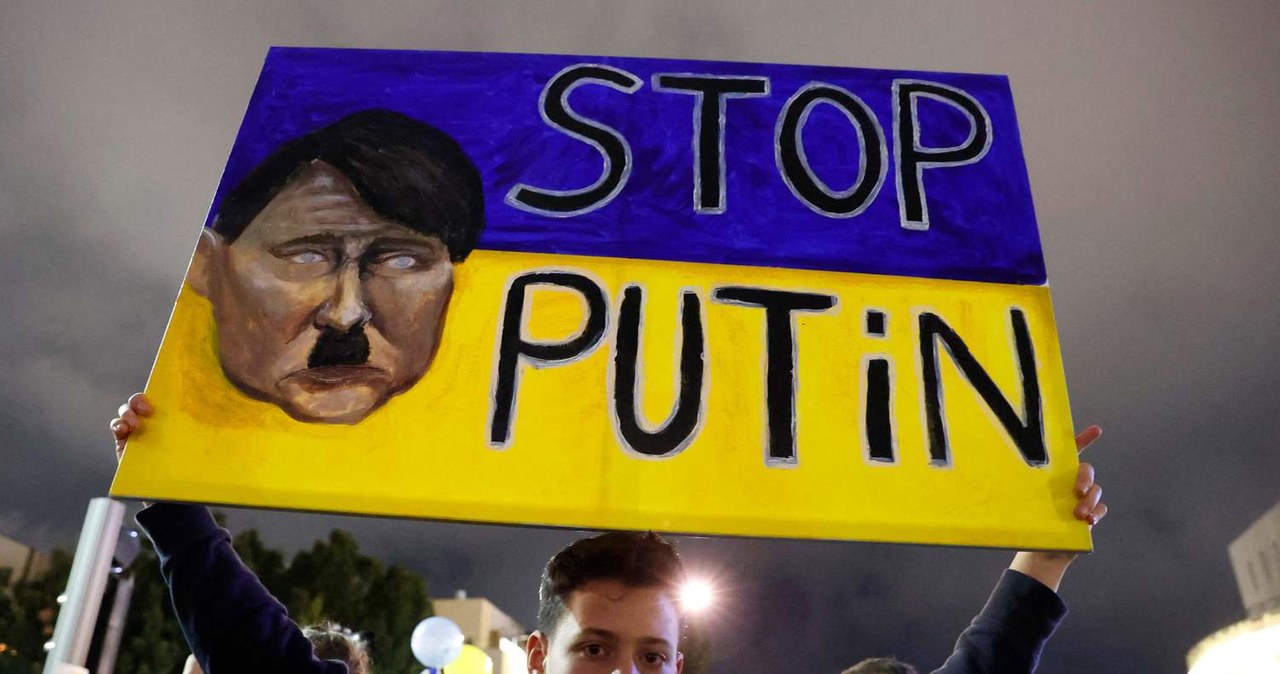Protest przeciwko rosyjskiej agresji w Ukrainie /AFP