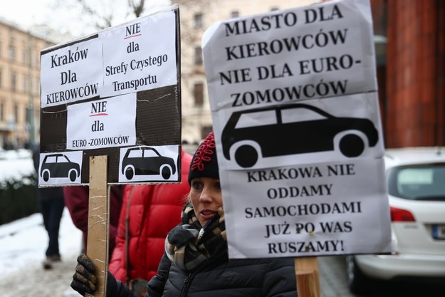Protest przeciwko SCT w Krakowie /	Łukasz Gągulski /PAP