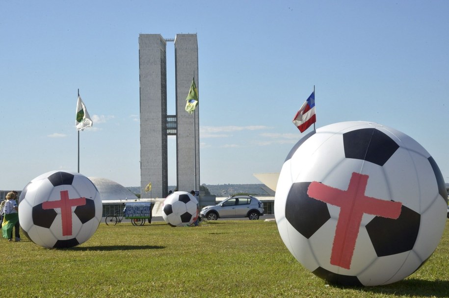 Protest przeciwko wydatkom na mundial /WILSON DIAS /PAP/EPA