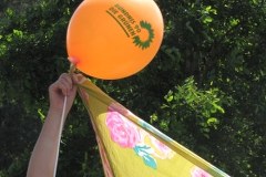 Protest przeciwników neonazizmu przy granicy z Polską