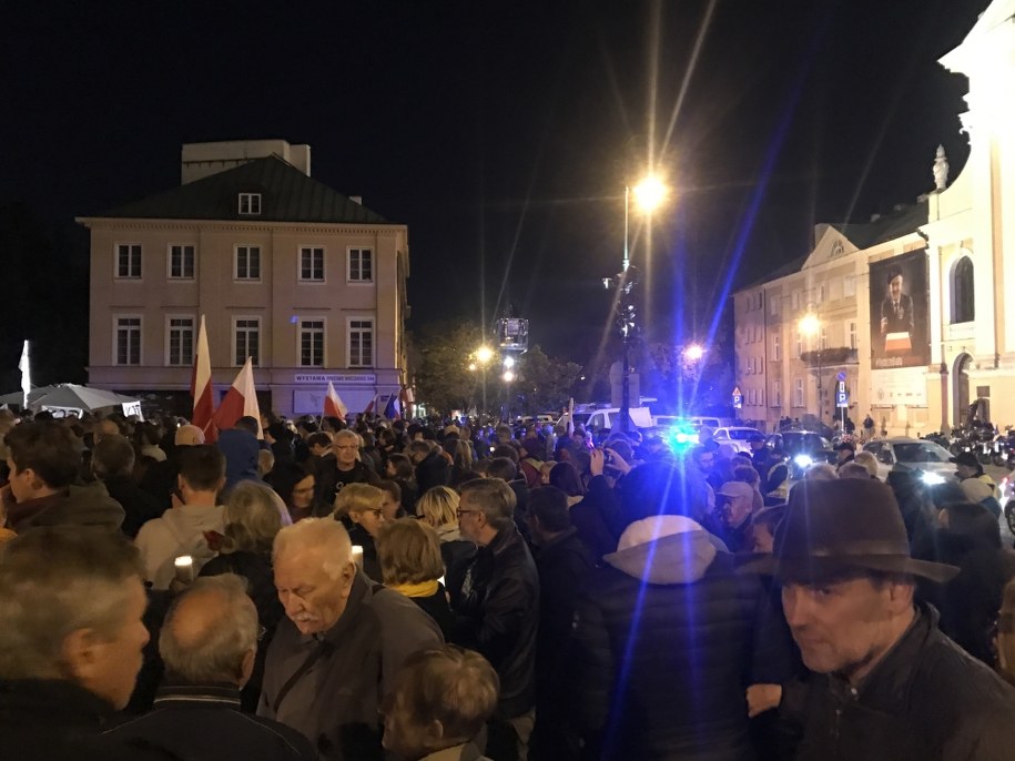 Protest przed Sądem Najwyższym /Michał Dobrołowcz /RMF FM