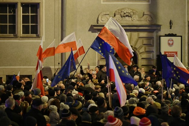 Protest przed Sądem Okręgowym w Gdańsku / 	Adam Warżawa    /PAP