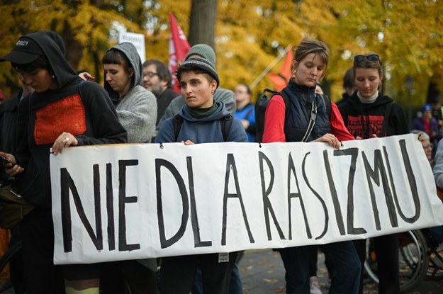 Protest przed siedzibą Kancelarii Prezesa Rady Ministrów w Warszawie / 	Marcin Obara  /PAP