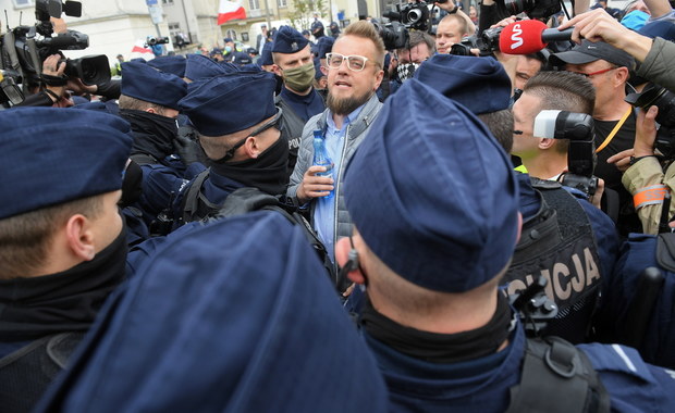 Protest przedsiębiorców w Warszawie. Paweł Tanajno zatrzymany