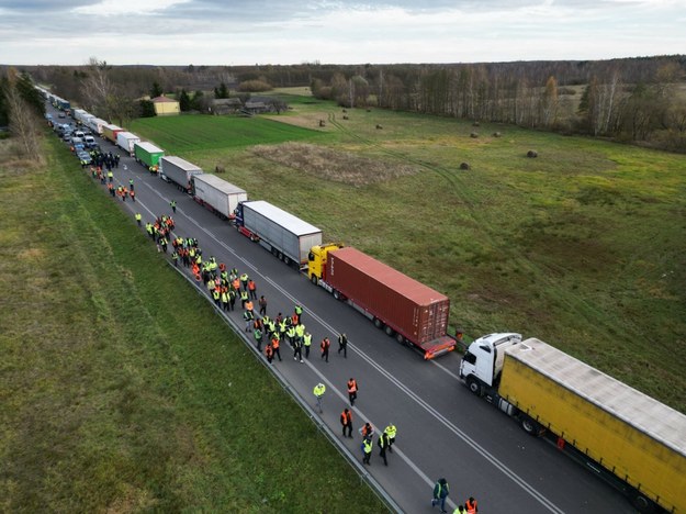 Protest przewoźników na granicy polsko-ukraińskiej /DAMIEN SIMONART/AFP/East News /AFP