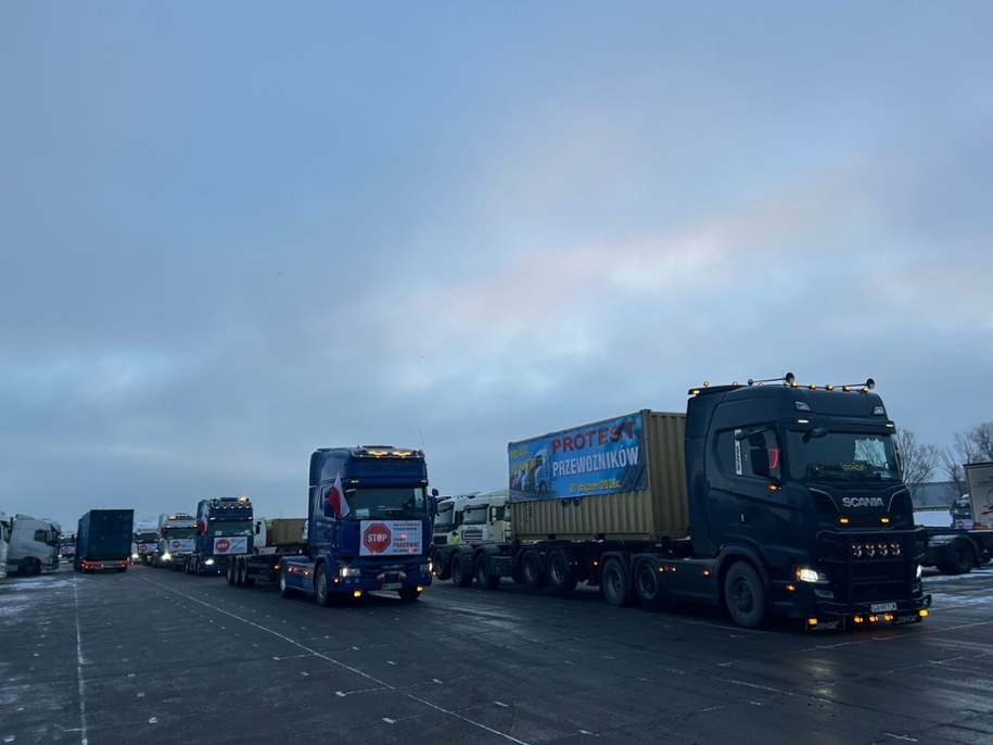 Protest przewoźników w Trójmieście /Stanisław Pawłowski /RMF FM