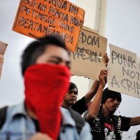 Protest punków w Indonezji 