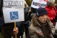 Protest rodziców niepełnosprawnych