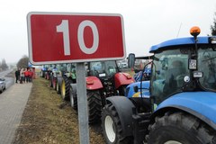 Protest rolników na krajowej "10"
