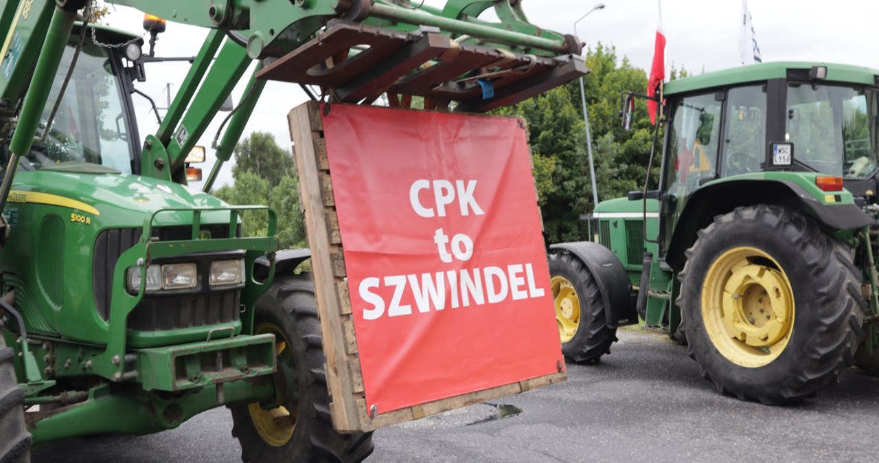 Protest rolników na Mazowszu