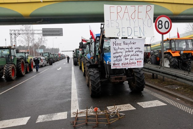 Protest rolników na Podlasiu /Artur Reszko /PAP