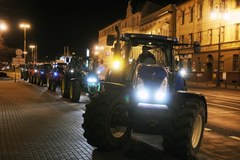 Protest rolników przed Urzędem Wojewódzkim w Bydgoszczy 