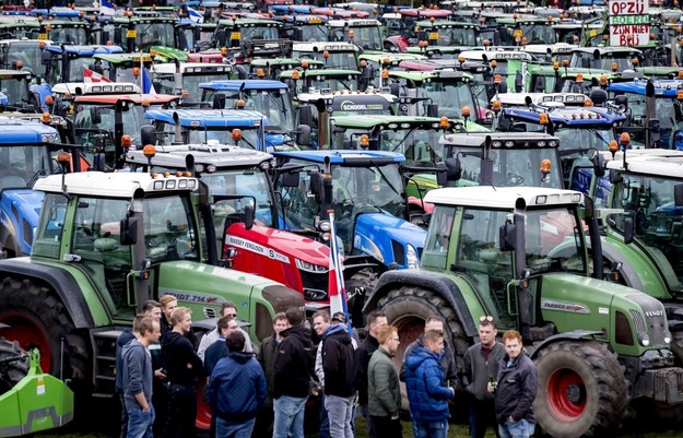 Protest rolników sparaliżował Hagę /KOEN VAN WEEL /PAP/EPA