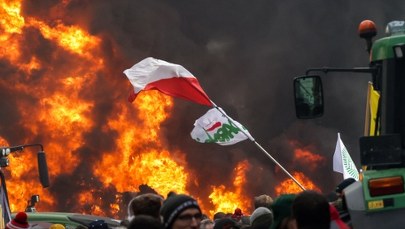Protest rolników w Brukseli. Ogniska, petardy i starcia z policją