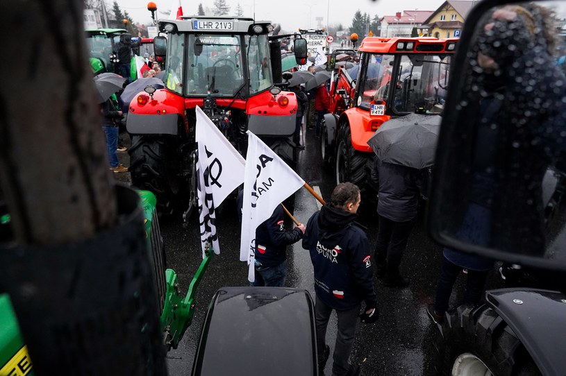 Protest rolników w Chełmie /Karol Zienkiewicz /PAP