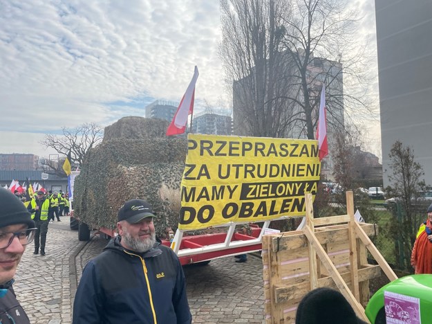 Protest rolników w Gdańsku /Stanisław Pawłowski /RMF FM