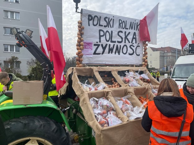 Protest rolników w Gdańsku /Stanisław Pawłowski /RMF FM