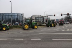 Protest rolników w Krakowie 