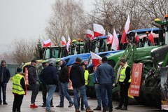 Protest rolników w Kryspinowie pod Krakowem 