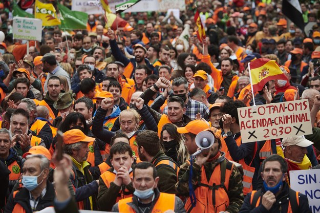 Protest rolników w Madrycie /Luca Piergiovanni /PAP/EPA