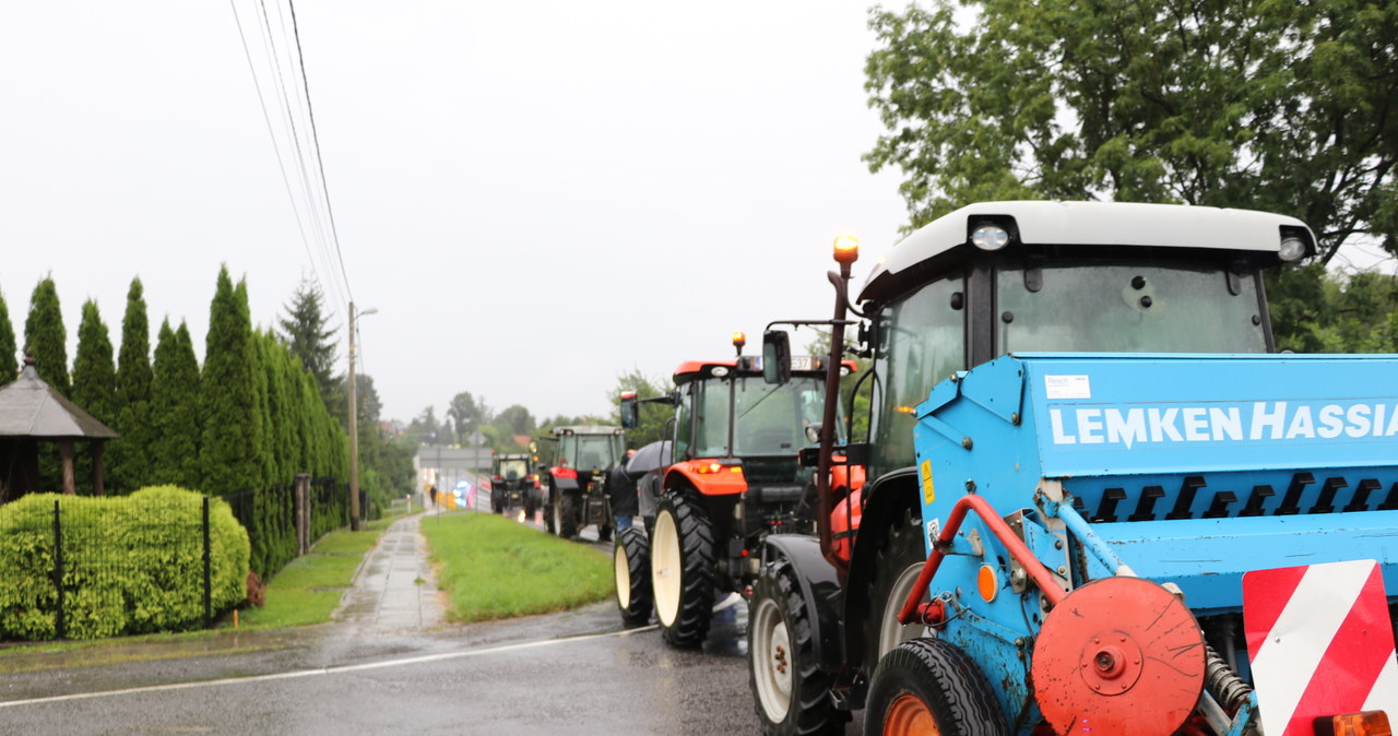 Protest rolników w Małopolsce