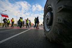 Protest rolników w Medyce