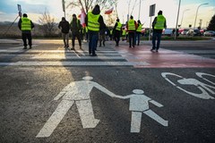 Protest rolników w Medyce