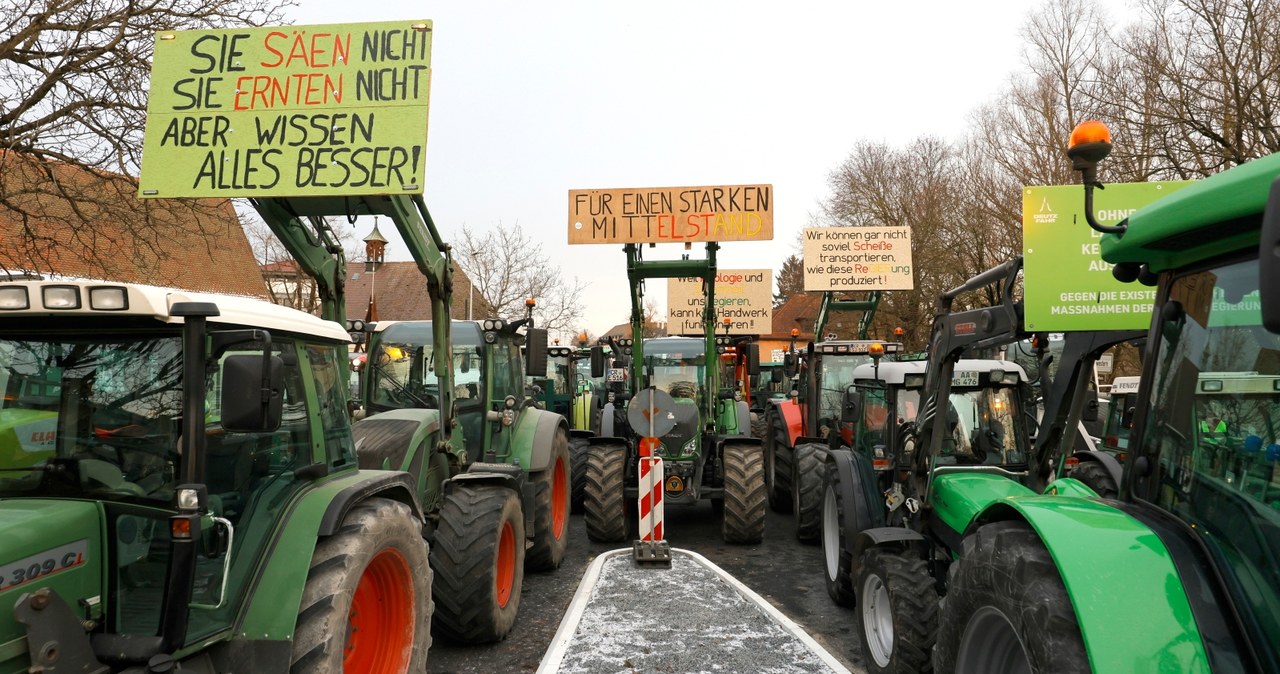 Protest rolników w Niemczech