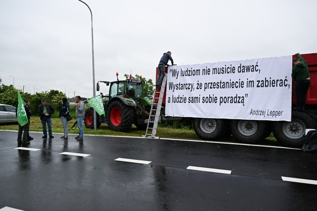 Protest rolników w okolicy polsko-ukraińskiego przejścia granicznego w Medyce