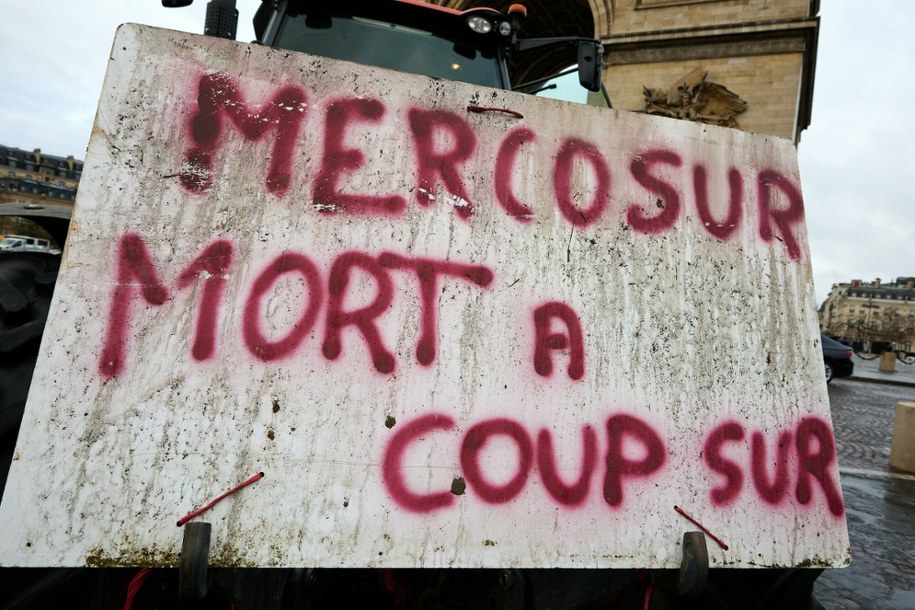 Protest rolników w Paryżu przeciwko umowie z Mercosur /Nur Photo/East News /East News