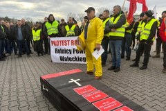 Protest rolników w Renicach