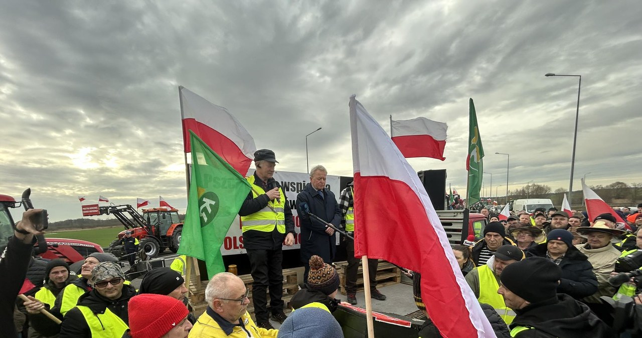 Protest rolników w Renicach