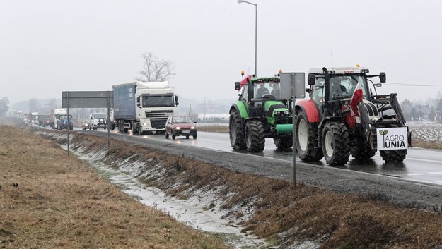Protest rolników w Srocku /Roman Zawistowski /PAP