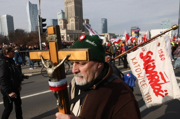 Protest rolników w stolicy / 	Leszek Szymański    /PAP