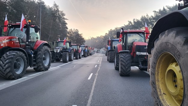 Protest rolników w Świecku /Beniamin Piłat /RMF FM
