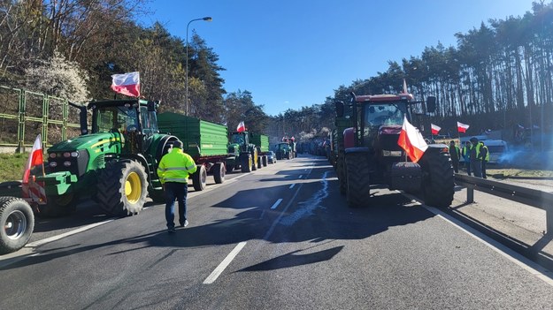 Protest rolników w Świecku /Beniamin Piłat /RMF FM