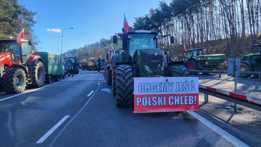 Protest rolników w Świecku /Beniamin Piłat /RMF FM