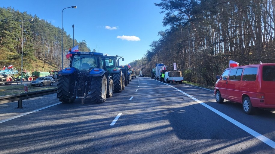 Protest rolników w Świecku /Beniamin Piłat /RMF FM