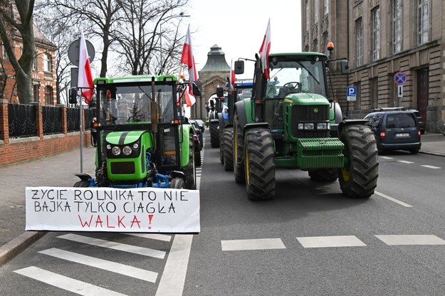 Protest rolników w Szczecinie /Marcin Bielecki /PAP