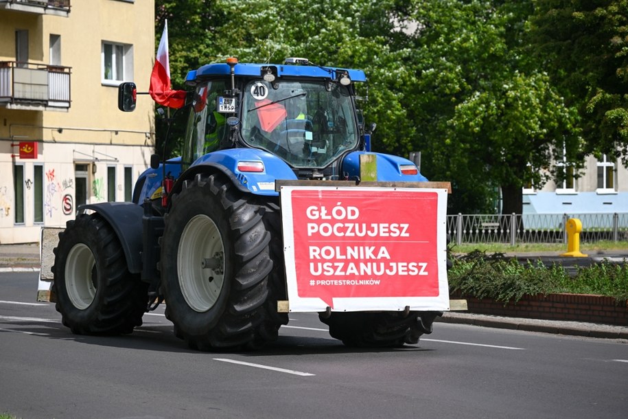 Protest rolników w Szczecinie /Marcin Bielecki /PAP