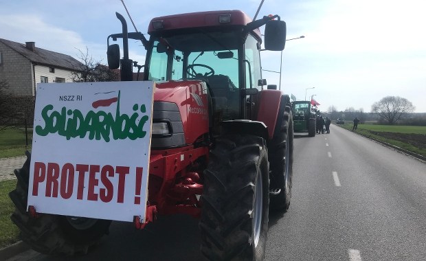 Protest rolników w Szczekocinach. "Za rok może nas nie być w ogóle"