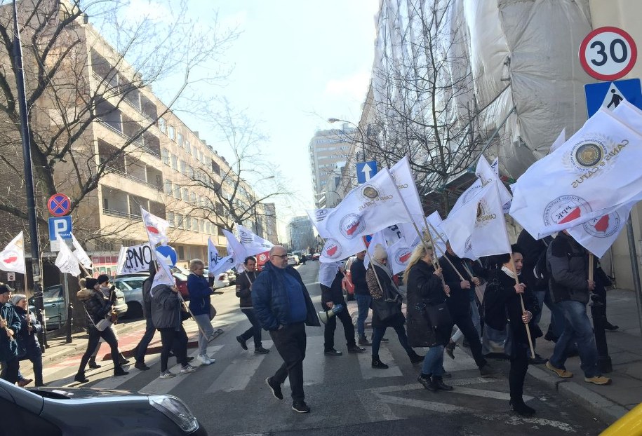 Protest rolników w Warszawie /Jakub Rutka /RMF FM