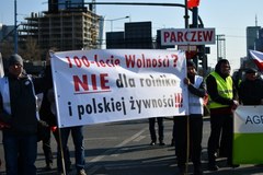 Protest rolników w Warszawie