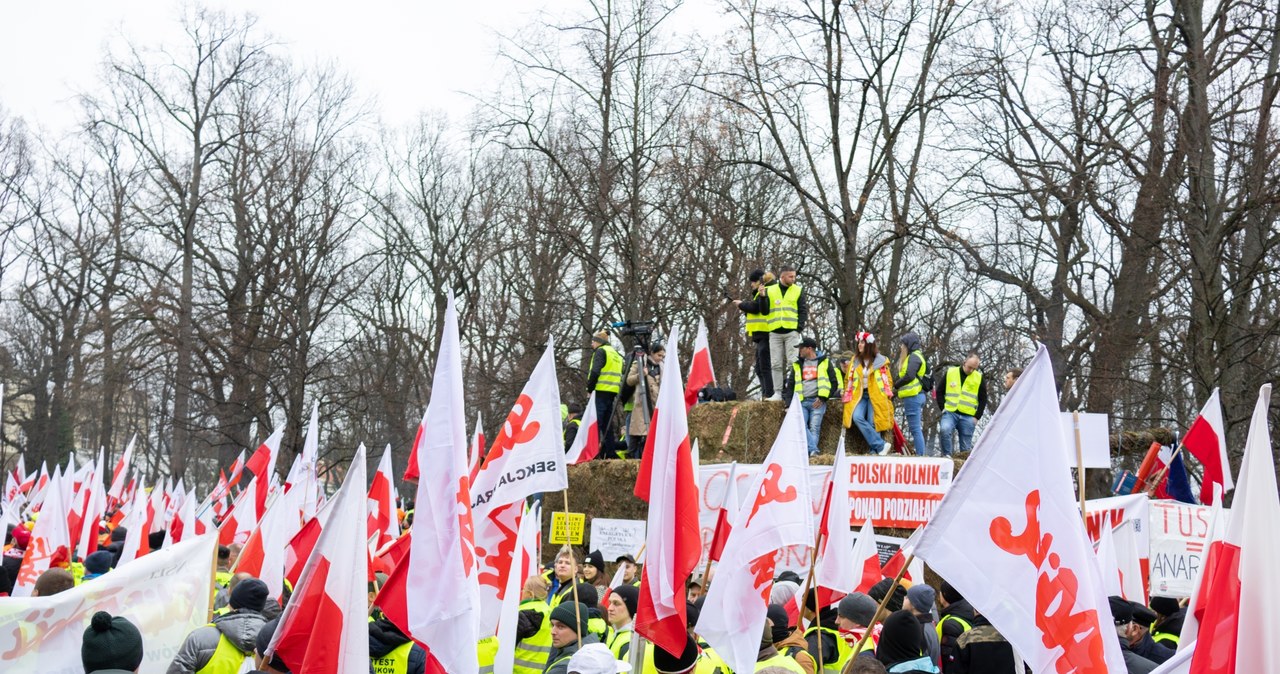 Protest rolników w Warszawie 