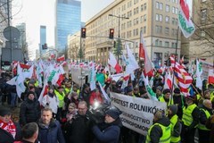 Protest rolników w Warszawie 