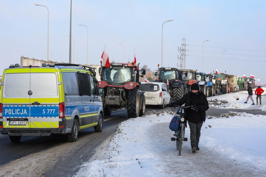Protest rolników w Warszawie /Rafał Guz /PAP
