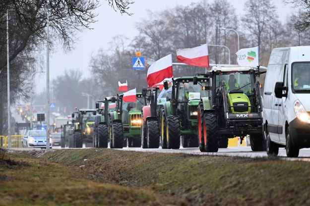Protest rolników w Zbuczynie /Przemysław Piątkowski /PAP