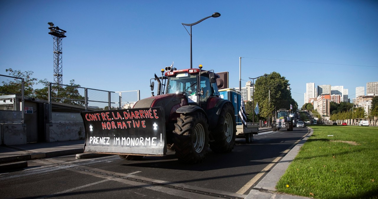 Protest rolników we Francji. 2 tysiące traktorów dojechało do Paryża