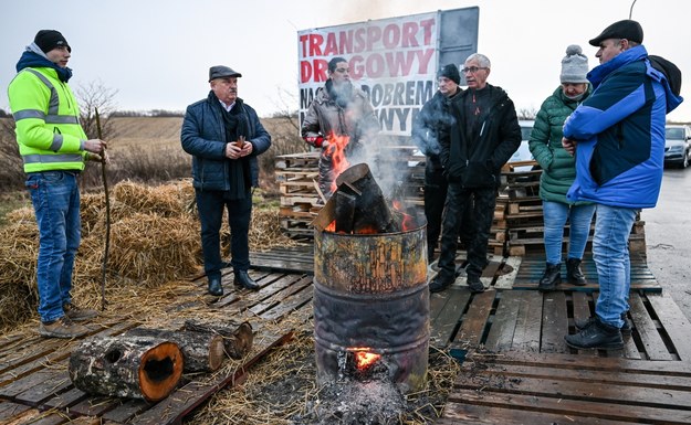 Protest rolników z "Podkarpackiej oszukanej wsi" /Darek Delmanowicz /PAP